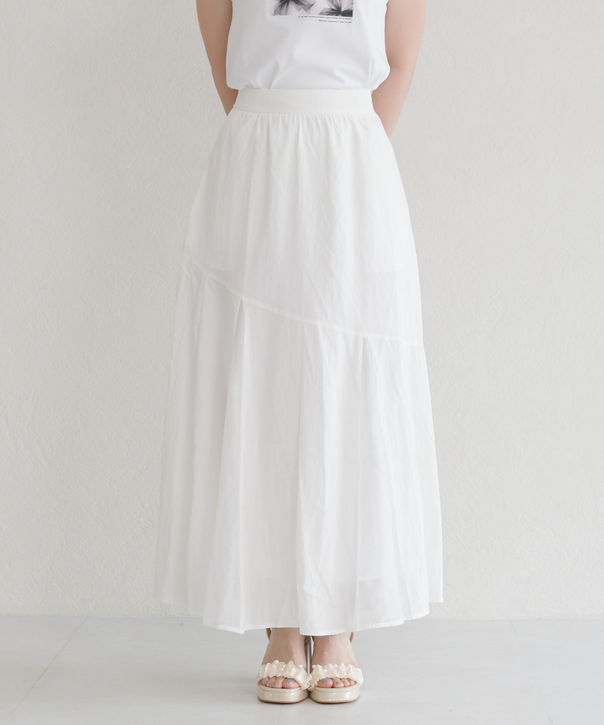 【とまと】ロングスカート　ドレス 一部店舗限定】美シルエットフレアロングスカート/TT657209 – MISCH