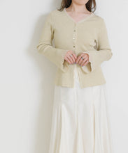 画像をギャラリービューアに読み込む, ラメシアーペプラムカーディガン/MM618402
