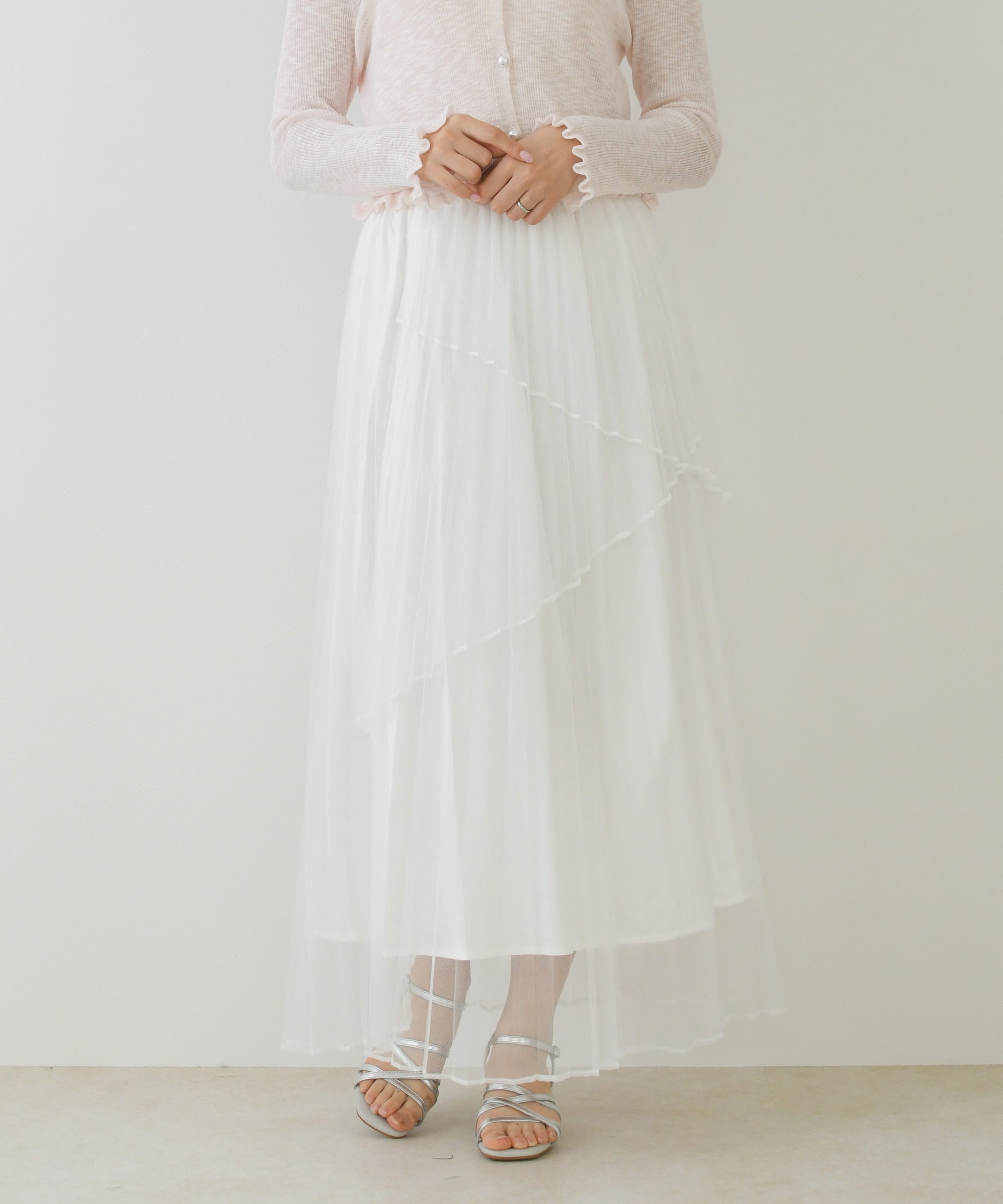 一部店舗限定】アシメシフォンプリーツスカート/TT657234 – MISCH