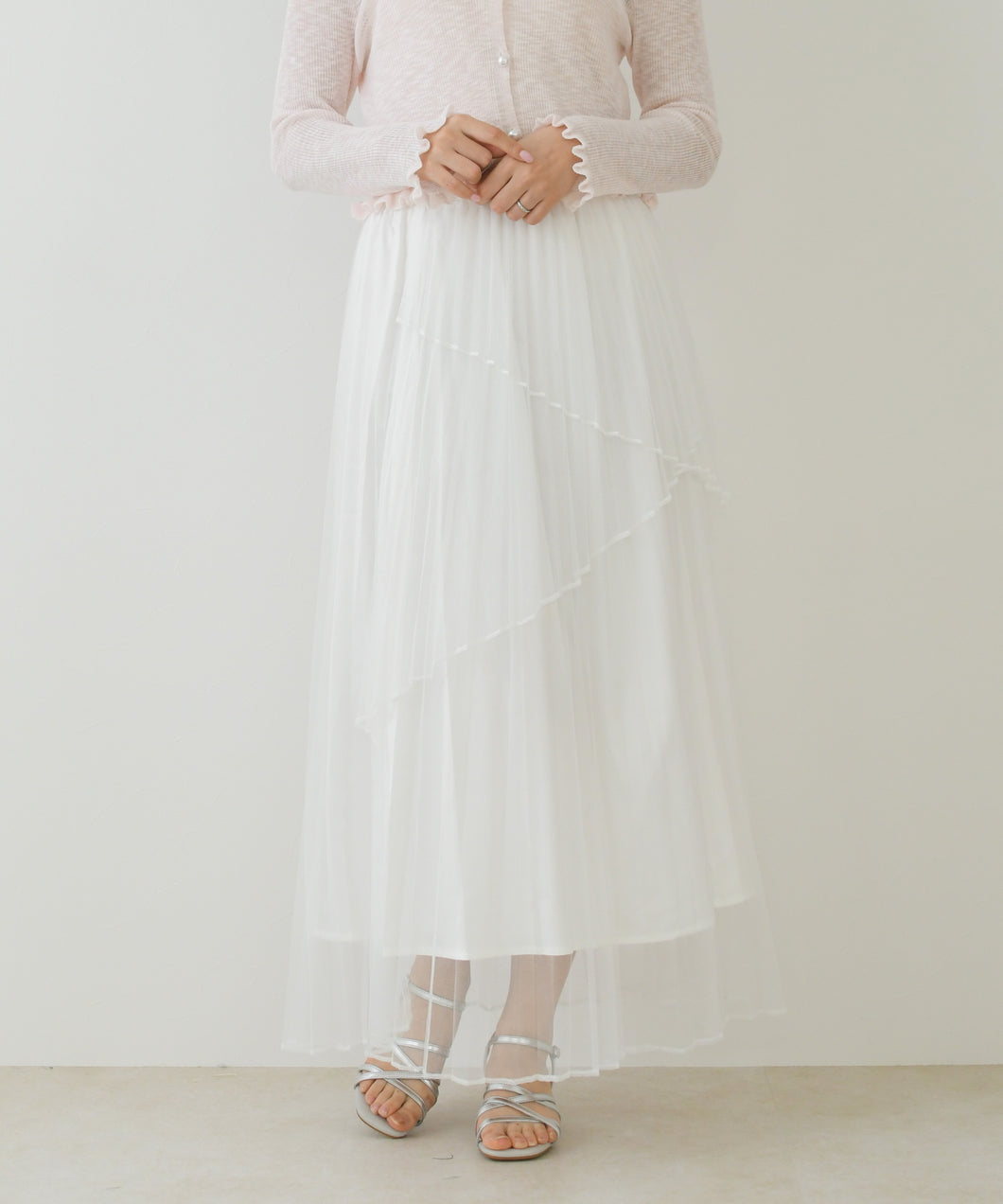 一部店舗限定】アシメシフォンプリーツスカート/TT657234 – MISCH