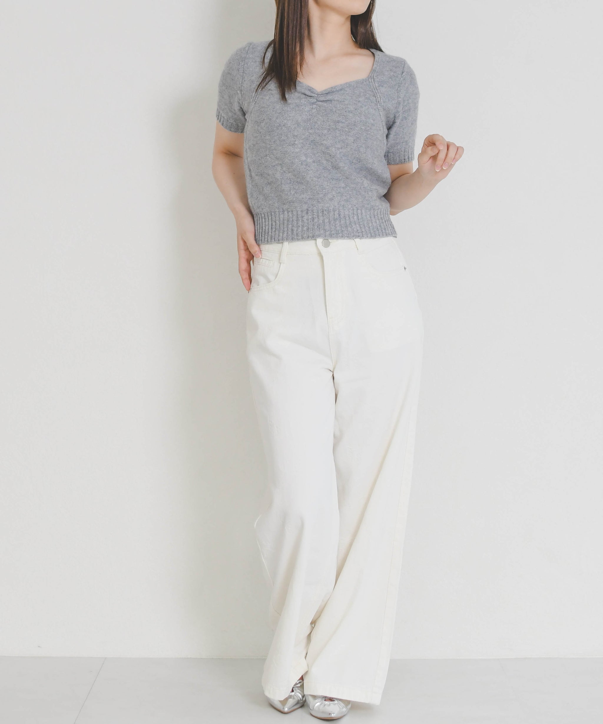 一部店舗限定】リボンモチーフデニムワイドパンツ/MM657305 – MISCH