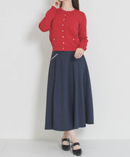 画像をギャラリービューアに読み込む, 【予約販売/5月上旬発売予定】配色ラインフレアスカート/MM627207
