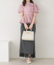 画像をギャラリービューアに読み込む, 【予約販売/9月上旬入荷予定】シアーペプラムブラウス/TT638106
