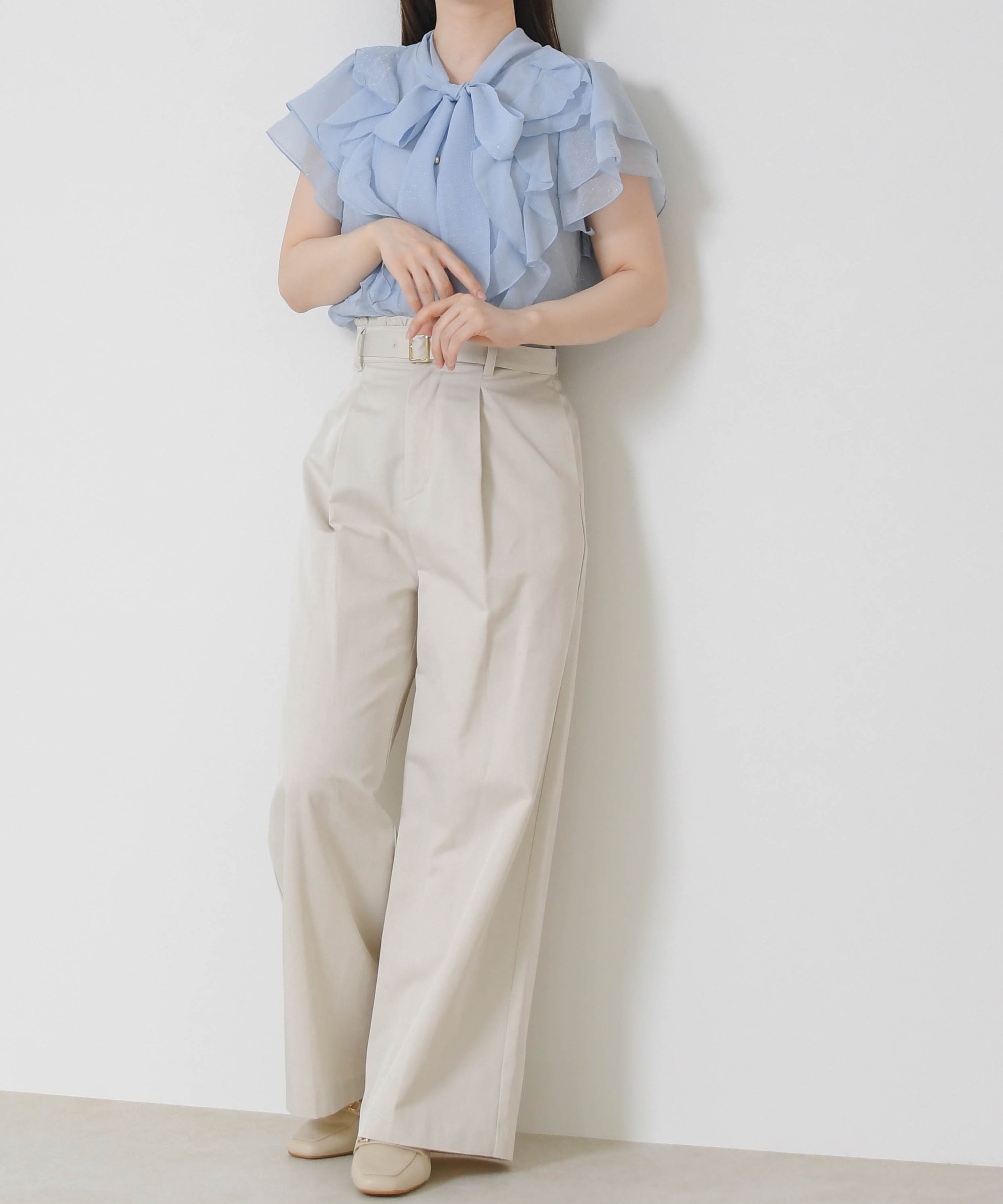 ウエストフリルチノタックワイドパンツ/MM627302 – MISCH MASCH|31