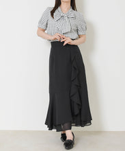 画像をギャラリービューアに読み込む, ラッフルティアード裾シアースカート/MM627210
