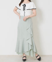 画像をギャラリービューアに読み込む, ラッフルティアード裾シアースカート/MM627210
