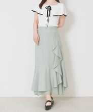 画像をギャラリービューアに読み込む, ラッフルティアード裾シアースカート/MM627210
