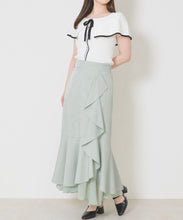 画像をギャラリービューアに読み込む, ラッフルティアード裾シアースカート/MM627210
