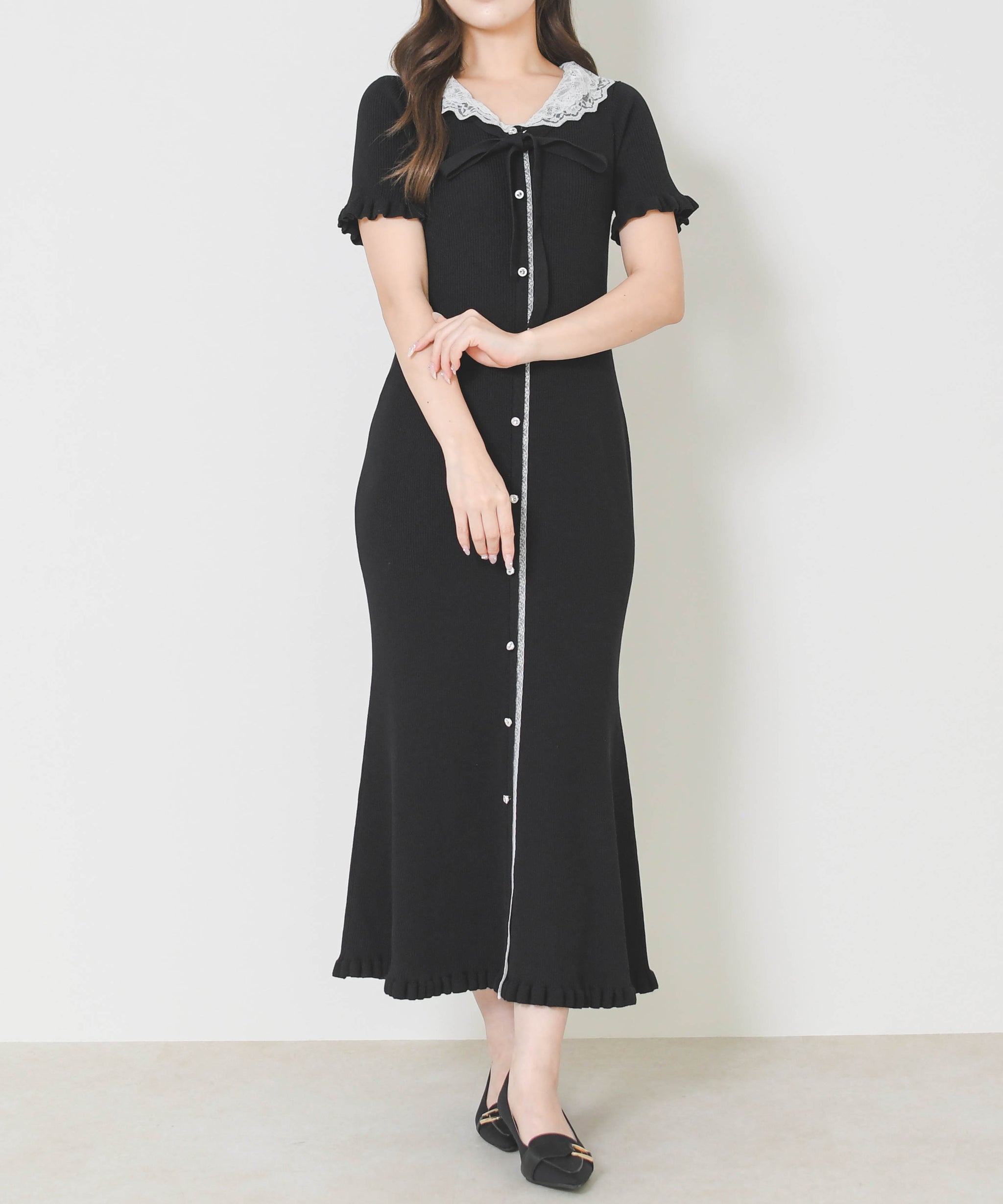 レースフリルニットワンピース/MM627423 – MISCH MASCH|31 Sons de mode