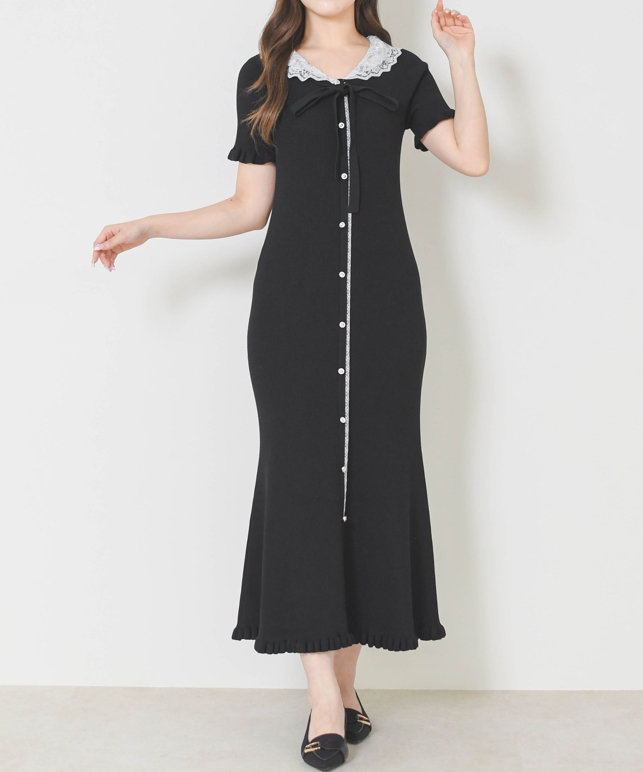 レースフリルニットワンピース/MM627423 – MISCH MASCH|31 Sons de mode