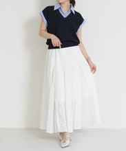 画像をギャラリービューアに読み込む, 【一部店舗限定】フラワージャガードシアーロングスカート/MM657201
