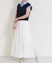 画像をギャラリービューアに読み込む, 【一部店舗限定】フラワージャガードシアーロングスカート/MM657201
