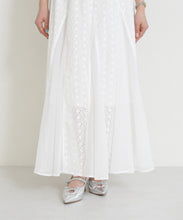 画像をギャラリービューアに読み込む, 【一部店舗限定】フラワージャガードシアーロングスカート/MM657201
