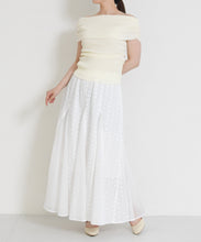 画像をギャラリービューアに読み込む, 【一部店舗限定】フラワージャガードシアーロングスカート/MM657201
