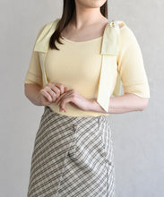 画像をギャラリービューアに読み込む, ショルダーリボンニット/TT628301
