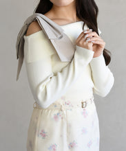 画像をギャラリービューアに読み込む, アシメリボンニットプルオーバー/TT618301
