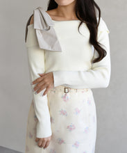 画像をギャラリービューアに読み込む, アシメリボンニットプルオーバー/TT618301
