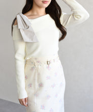 画像をギャラリービューアに読み込む, アシメリボンニットプルオーバー/TT618301
