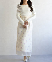 画像をギャラリービューアに読み込む, アシメリボンニットプルオーバー/TT618301
