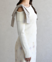 画像をギャラリービューアに読み込む, アシメリボンニットプルオーバー/TT618301
