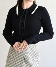 画像をギャラリービューアに読み込む, 襟フリルニット/TT618304
