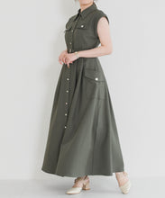 画像をギャラリービューアに読み込む, 【予約販売/5月上旬発売予定】配色襟フレンチシャツワンピース/MM627412
