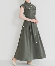 画像をギャラリービューアに読み込む, 【予約販売/5月上旬発売予定】配色襟フレンチシャツワンピース/MM627412
