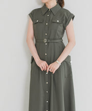 画像をギャラリービューアに読み込む, 【予約販売/5月上旬発売予定】配色襟フレンチシャツワンピース/MM627412
