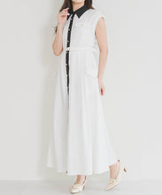 画像をギャラリービューアに読み込む, 【予約販売/5月上旬発売予定】配色襟フレンチシャツワンピース/MM627412
