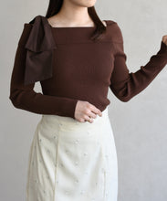 画像をギャラリービューアに読み込む, アシメリボンニットプルオーバー/TT618301
