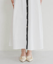 画像をギャラリービューアに読み込む, 【予約販売/5月上旬発売予定】配色襟フレンチシャツワンピース/MM627412
