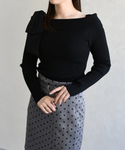 画像をギャラリービューアに読み込む, アシメリボンニットプルオーバー/TT618301
