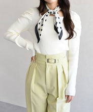 画像をギャラリービューアに読み込む, スカーフ付きスクエアニット/TT618303
