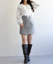 画像をギャラリービューアに読み込む, 襟プリーツシアーブラウス/TT618101
