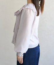 画像をギャラリービューアに読み込む, 襟プリーツシアーブラウス/TT618101

