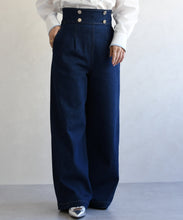 画像をギャラリービューアに読み込む, レースアップデニムワイドパンツ/TT617301

