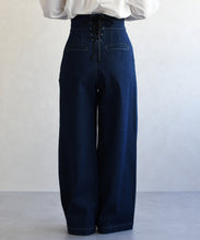 画像をギャラリービューアに読み込む, レースアップデニムワイドパンツ/TT617301
