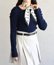 画像をギャラリービューアに読み込む, スカーフ付きスクエアニット/TT618303
