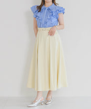 画像をギャラリービューアに読み込む, 【予約販売/5月上旬発売予定】タックリボン綿タッチフリルブラウス/MM628113
