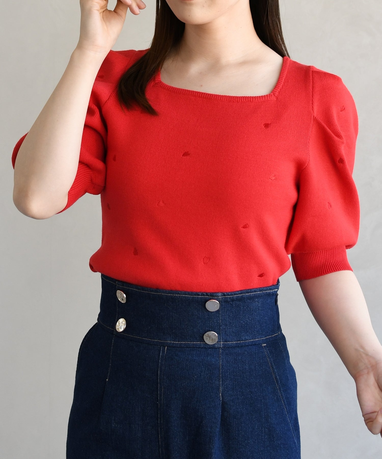 5分袖ハート刺繍ニット/TT628305 – MISCH MASCH|31 Sons de mode