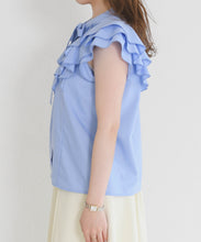画像をギャラリービューアに読み込む, 【予約販売/5月上旬発売予定】タックリボン綿タッチフリルブラウス/MM628113
