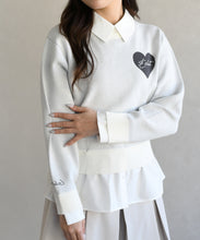 画像をギャラリービューアに読み込む, ハートモチーフ襟付きニット/TT618306
