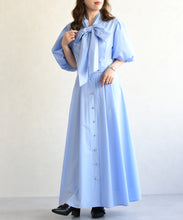 画像をギャラリービューアに読み込む, パフスリーブシャツワンピース/TT617402
