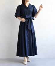 画像をギャラリービューアに読み込む, パフスリーブシャツワンピース/TT617402
