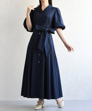 画像をギャラリービューアに読み込む, パフスリーブシャツワンピース/TT617402
