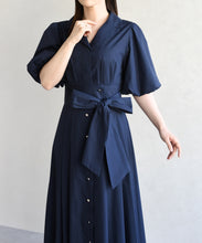 画像をギャラリービューアに読み込む, パフスリーブシャツワンピース/TT617402
