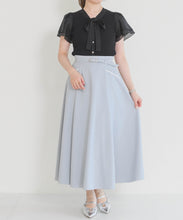 画像をギャラリービューアに読み込む, 【予約販売/5月上旬発売予定】配色ラインフレアスカート/MM627207
