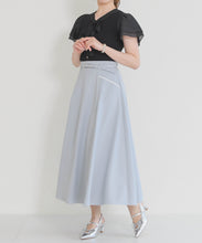 画像をギャラリービューアに読み込む, 【予約販売/5月上旬発売予定】配色ラインフレアスカート/MM627207
