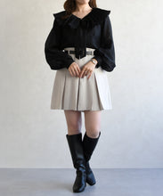 画像をギャラリービューアに読み込む, 襟プリーツシアーブラウス/TT618101
