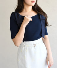 画像をギャラリービューアに読み込む, ショルダーリボンニット/TT628301
